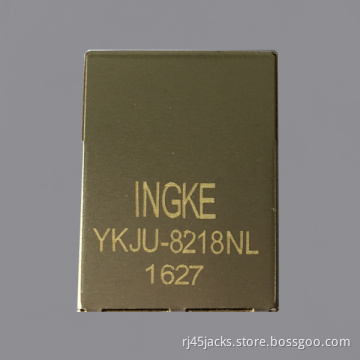 Ingke YKJU-8218NL 100% cross 6605760-3 Through Hole Industrial RJ45 connector jacks